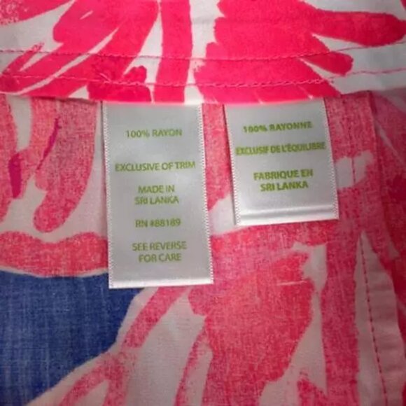 Lilly Pulitzer Womens Cocoa Shorts Tiki Pink Beach Bliss Pocket Fringe XS New - Picture 4 of 10